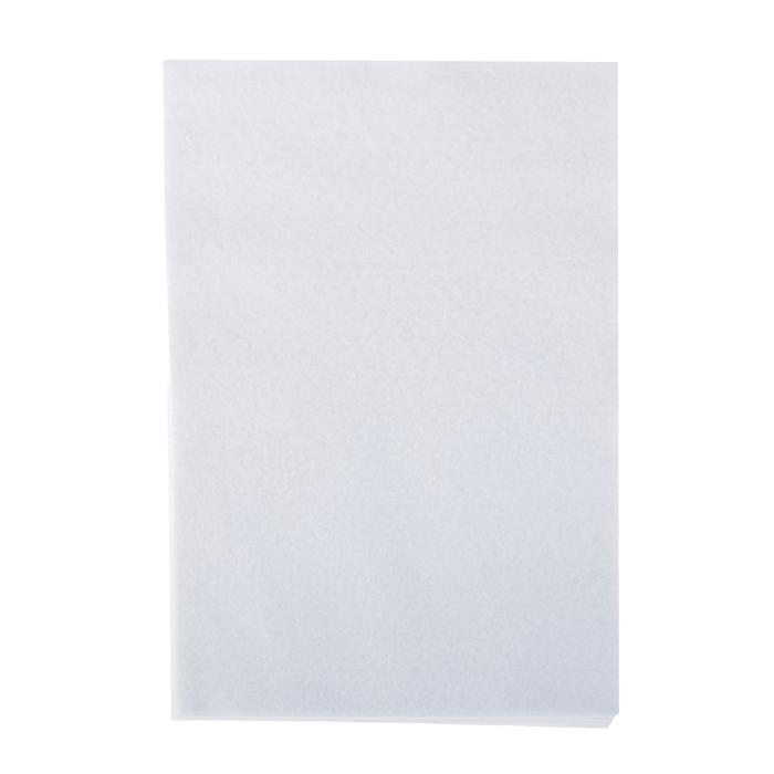 Мягкий фетр белого цвета, формат А4.цена за 1 лист 