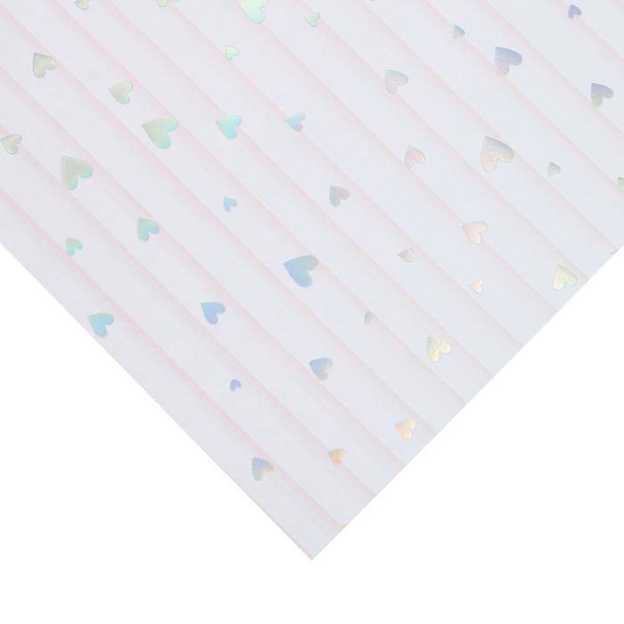 Бумага для скрапбукинга с голографическим фольгированием «Воздушные мечты», 30.5 × 32 см, 250 г/м  - 1