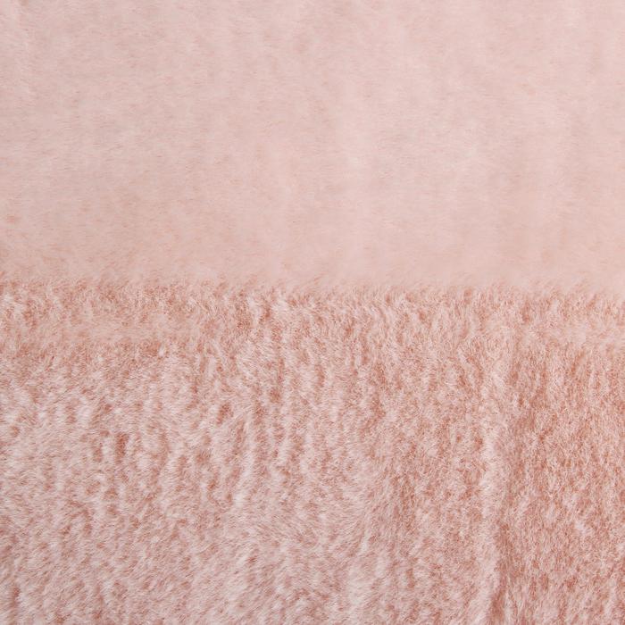 Мех искусственный, размер 40×50 см, цвет пудрово розовый  - 1