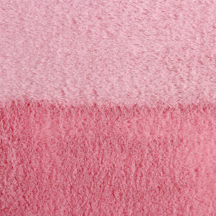 Мех искусственный, размер 40×50 см, цвет нежно розовый - 1