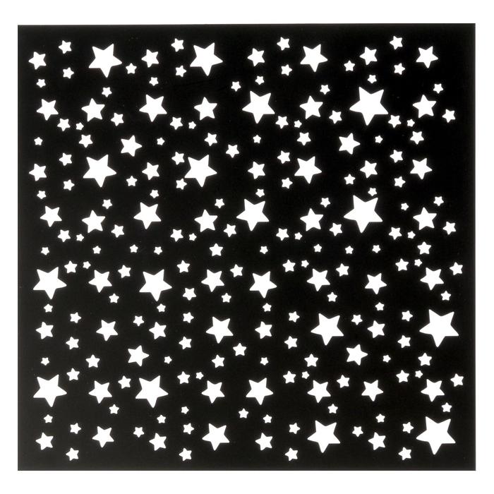 Трафарет для творчества «Звезды», 15 × 15 см 