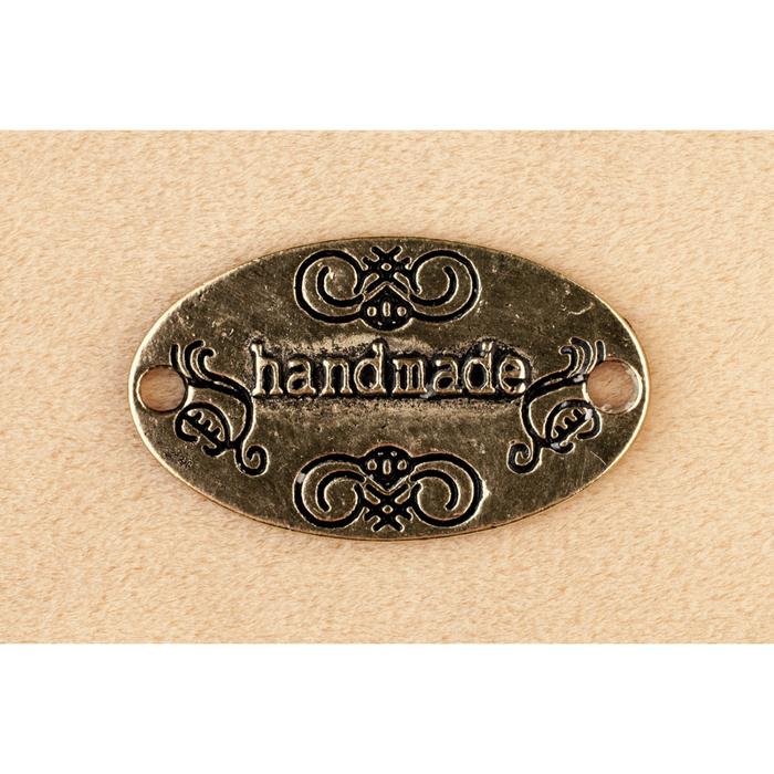 Молд силикон "Медальон handmade" 3х1,8 см  (2)