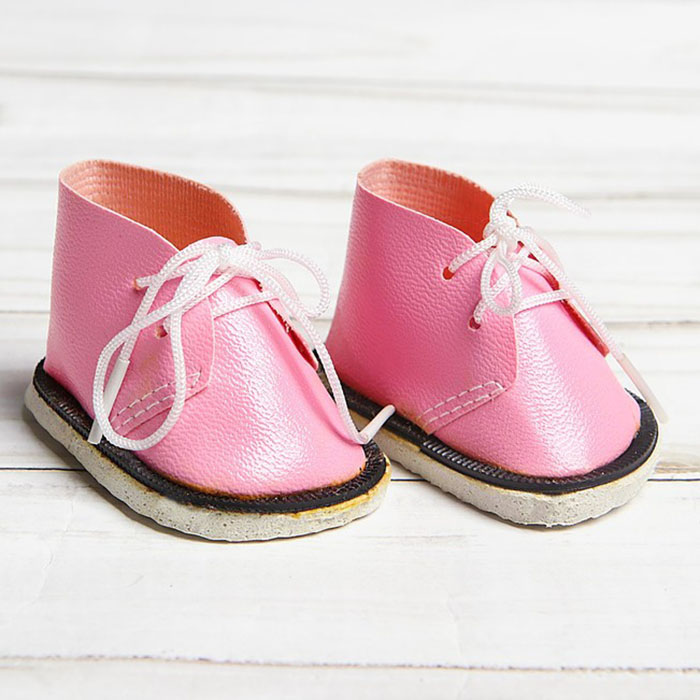 Ботиночки для кукол розовые,6 см 