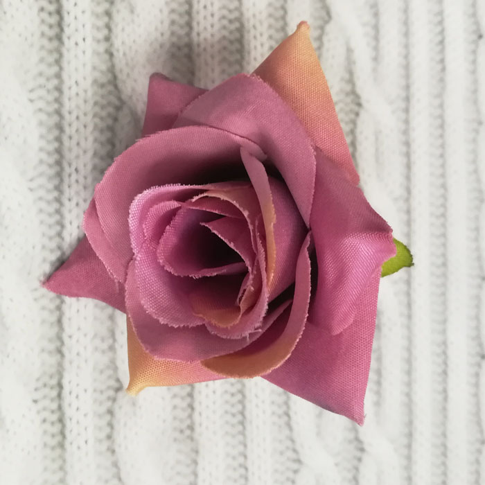 Тканевый цветок, роза "Пурпурный градиент",5 см   