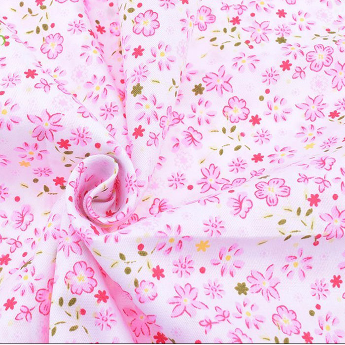 Ткань "Мелкие нежные розовые цветочки"    