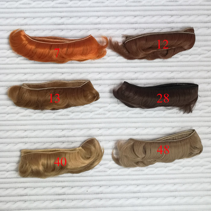 Трессы для кукол  короткие №48, длина 5 см    - 1