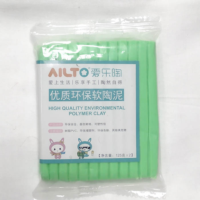 Полимерная глина запекаемая AILTO светло салатовый ,125 гр 