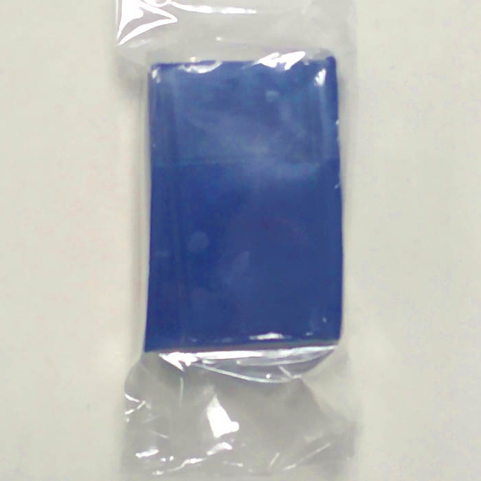 Новый материал!Глина полимерная запекаемая ,гибкая резина после запекания, цвет  темно-синий 30 гр  