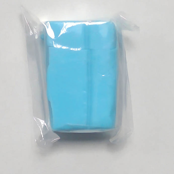 Новый материал!Глина полимерная запекаемая ,гибкая резина после запекания, цвет голубой 30 гр  