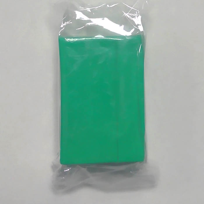 Новый материал!Глина полимерная запекаемая ,гибкая резина после запекания, цвет  зеленый 30 гр 