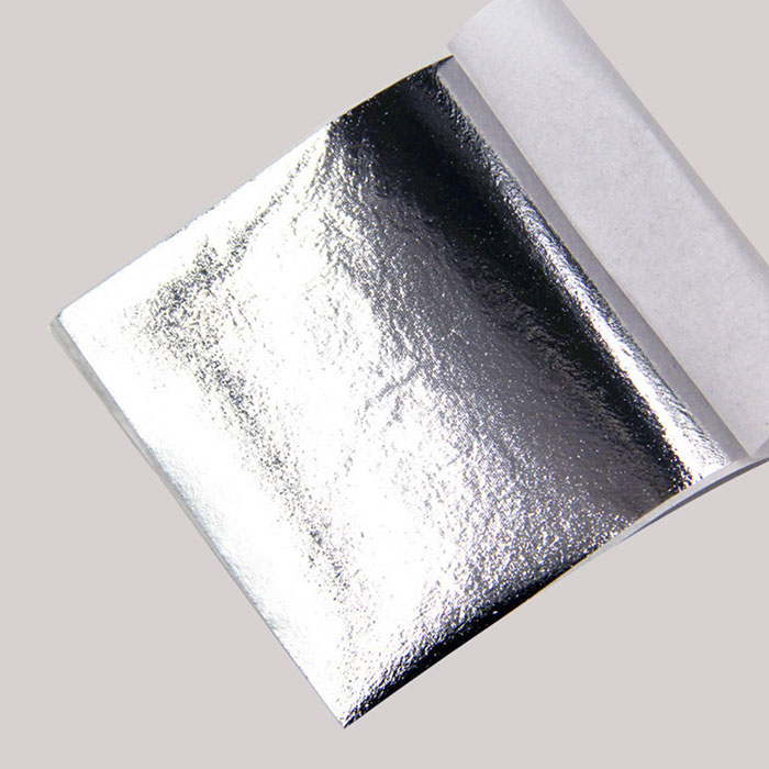 Поталь в листах 9х9 см "Серебро",10 листов  (2)