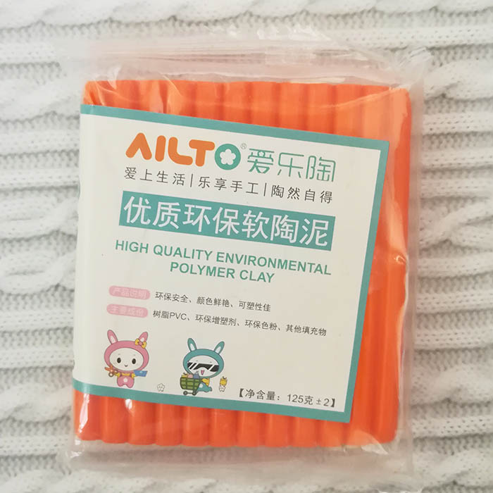 Полимерная глина запекаемая AILTO апельсин ,125 гр