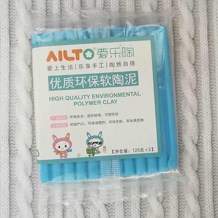 Полимерная глина запекаемая AILTO голубой ,125 гр   