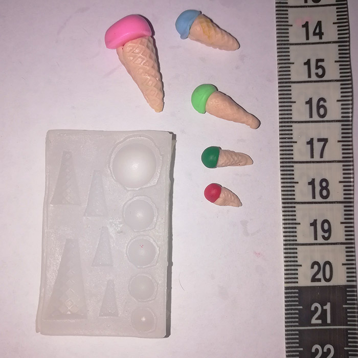 Молд силиконовый кулинарная миниатюра "Мороженое"   