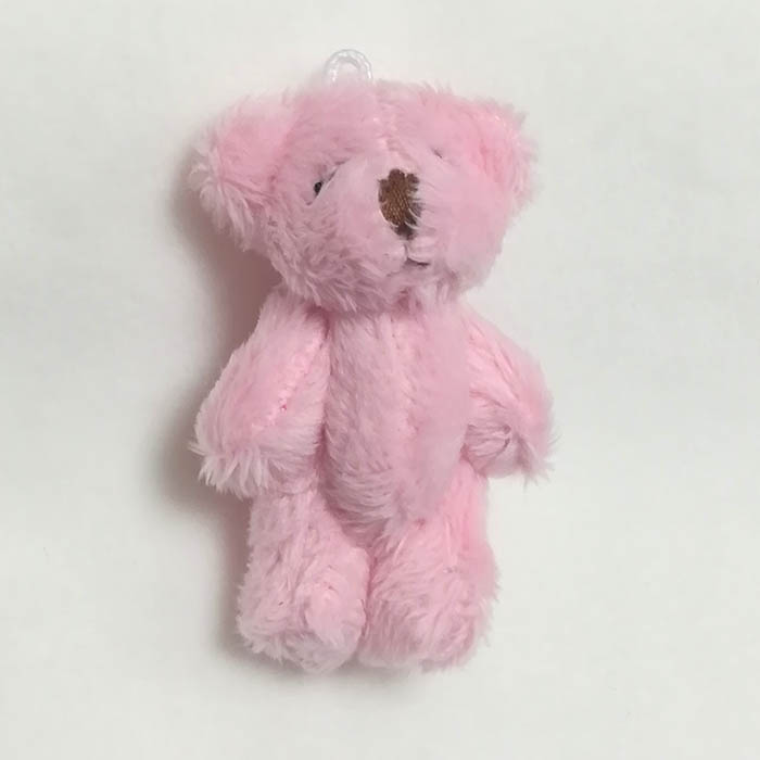 Игрушка для кукол"Мишка розовый", 6 см (2)