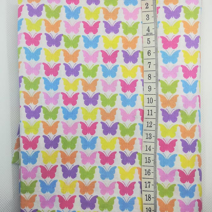 Ткань х/б  "Яркие бабочки", США 
