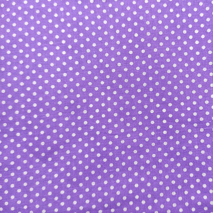 Ткань х/б фиолетовый горошек 40х50 см   