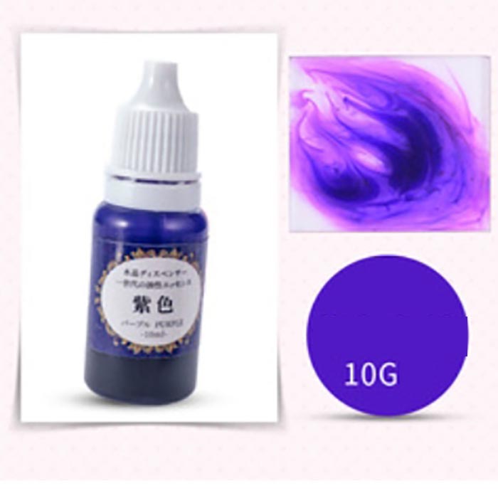 Немигрирующий краситель для эпоксидной смолы пурпурный ,10 мл    