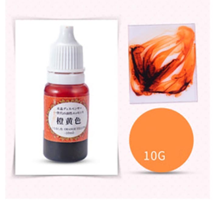 Немигрирующий краситель для эпоксидной смолы оранжевый ,10 мл   (2)