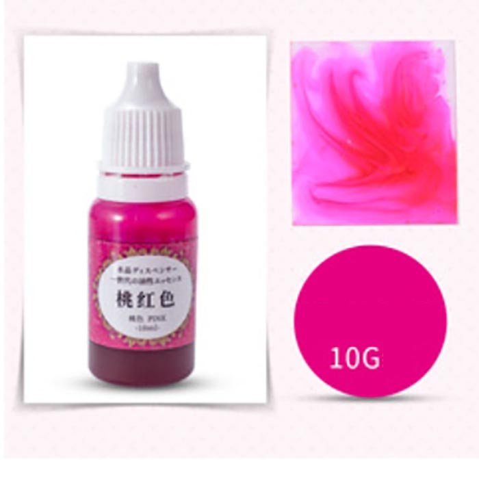 Немигрирующий краситель для эпоксидной смолы розовый,10 мл   (2)