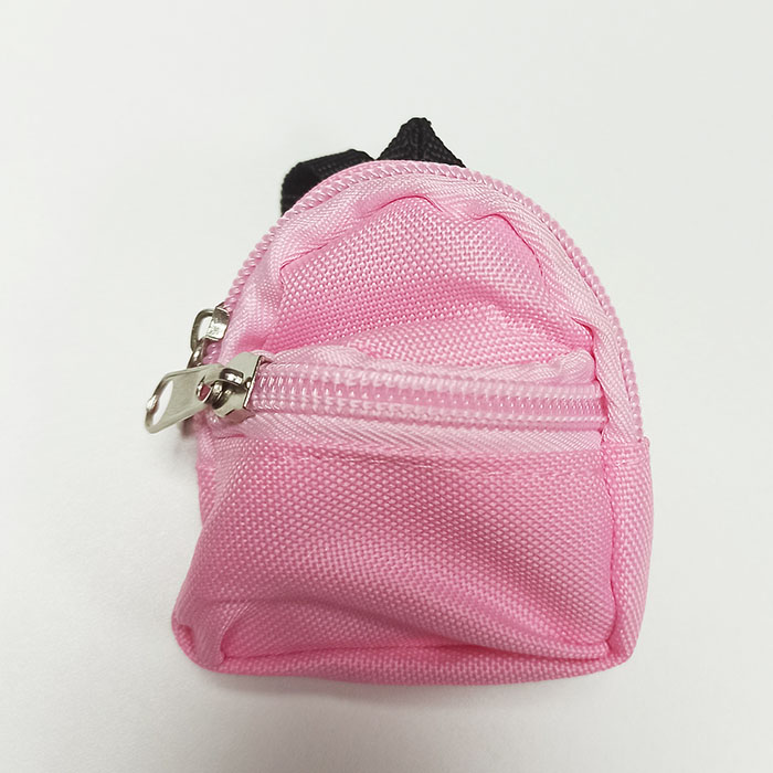Рюкзачок для кукол розовый,7х6 см