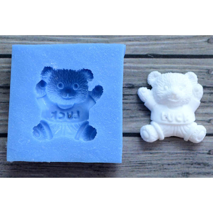 Молд силиконовый ПроСвет "Счастливый медвежонок" 3х3 см (2)