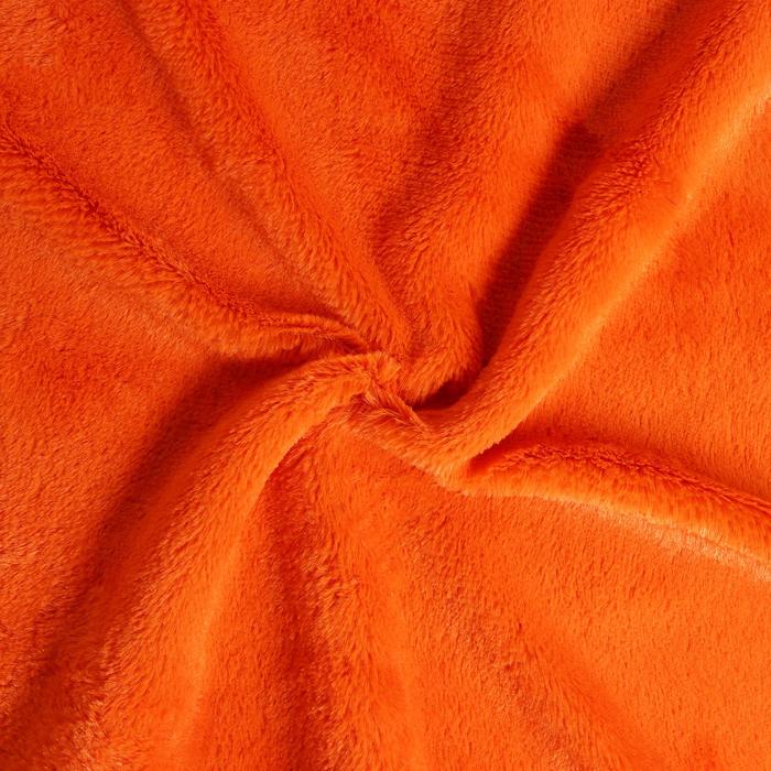 Мех искусственный  50х50 см, цвет оранжевый