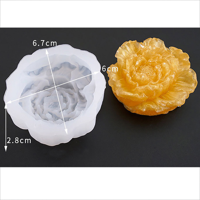 Молд силиконовый "3D роза 3" 6.7х6х2.8 см (2)