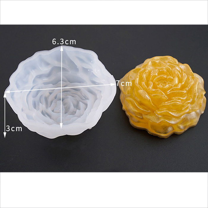 Молд силиконовый "3D роза 2" 7х6.3х3 см