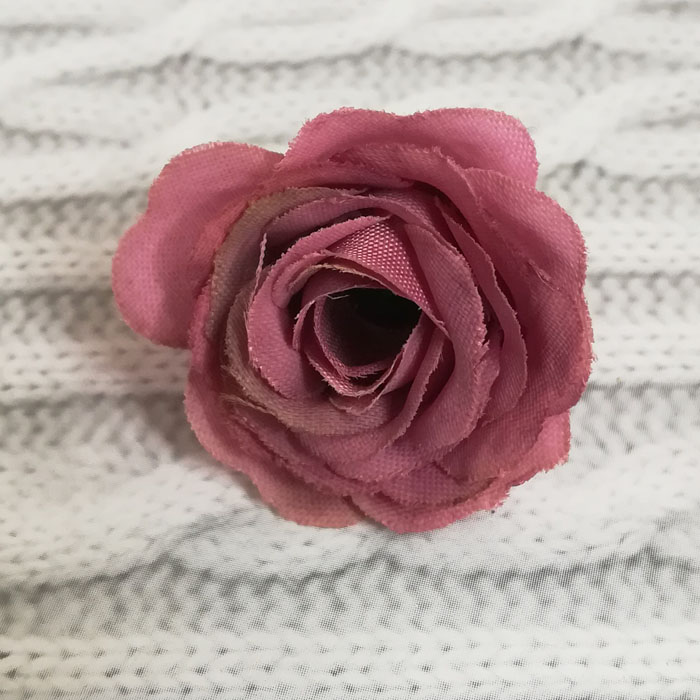 Тканевый цветок, роза "Танго",3 см    