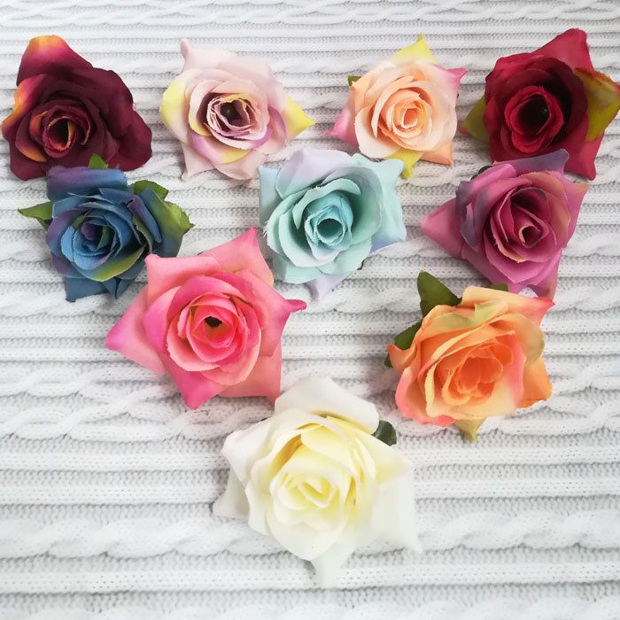 Набор тканевых цветов №7 , "Розы" ,5 см     