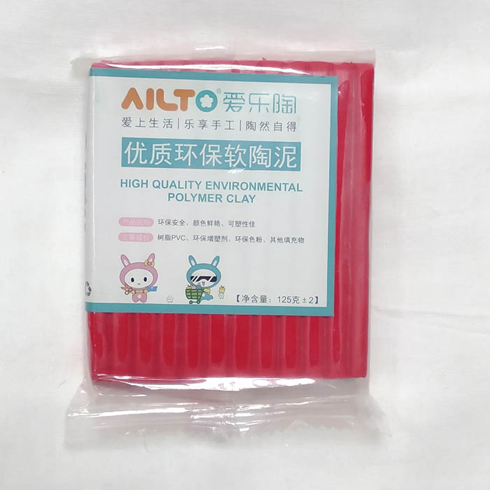 Полимерная глина запекаемая AILTO красный ,125 гр 