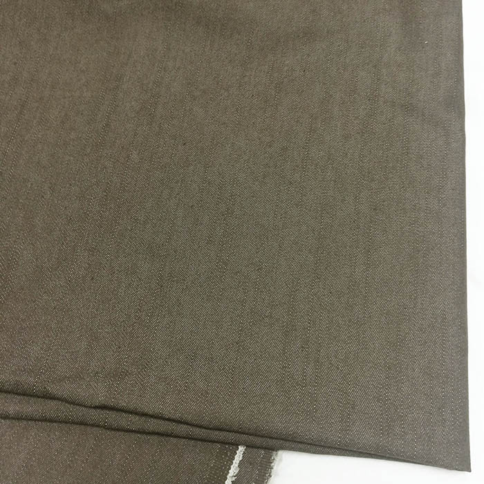 Ткань джинсовая серо-коричневая тонкая