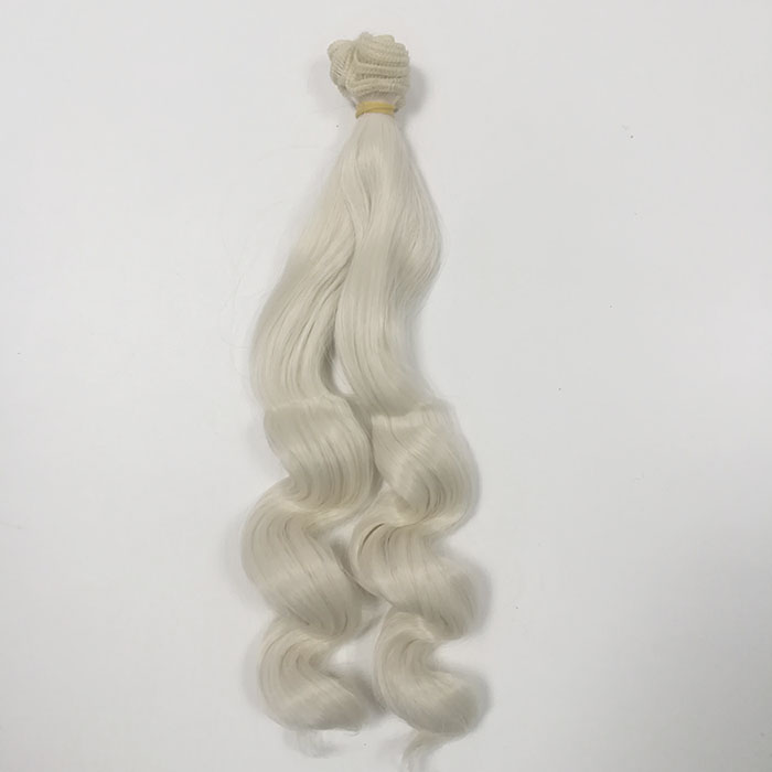 Волосы для кукол волнистые №60(платиновый блонд) ,25см, цена за 1 метр тресса     
