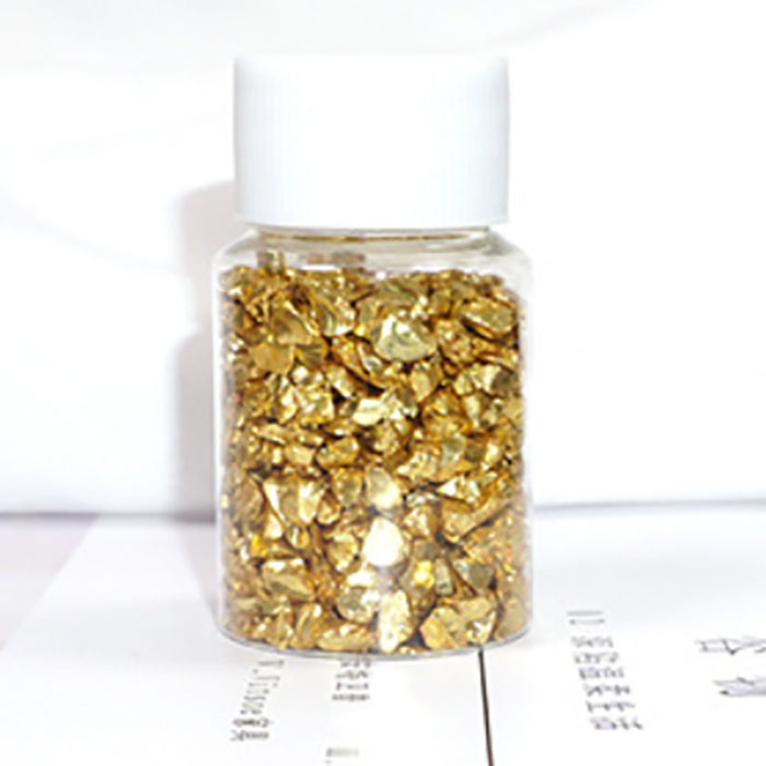 Колотый металл в баночке золотой для эпоксидной смолы,50 гр (2)