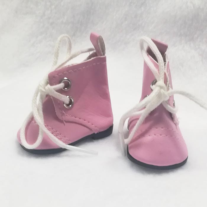 Ботиночки для кукол  розовые .Длина подошвы 5 см  