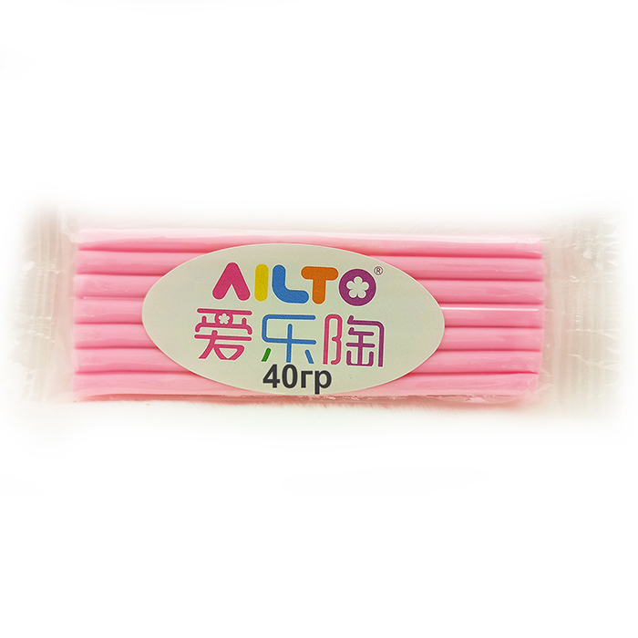 Полимерная глина AILTO,розовый,40 гр