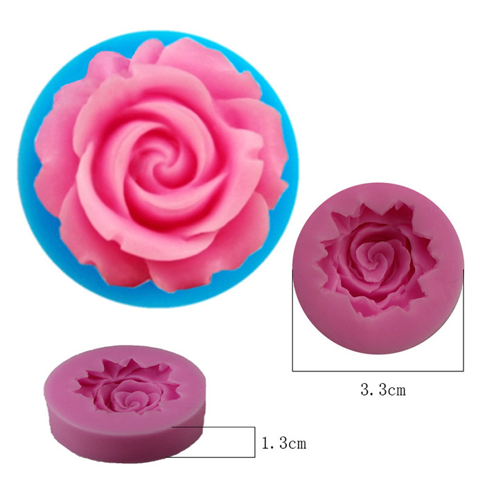 Молд силиконовый "Роза" 3.3х1.3 см