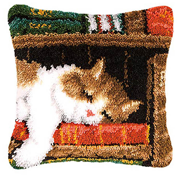 Набор для создания основы для подушки "Спящая кошечка" на молнии, размер 43х43 см